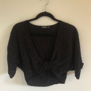 Crinkle Twist Front Beach Top - NastyGal